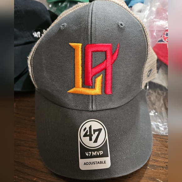 LA WILDCATS XFL '47 MVP Adjustable Baseball Hat, Gray / Tan, OSFM, NWT - Picture 1 of 7